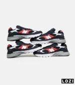 کفش کتانی بزرگ پا سرمه ای قرمز NEW BALANCE 993 مدل 6562 - Image 2