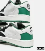 کفش کتانی مردانه سفید مشکی سبز NIKE travis scott مدل 5476 - Image 6