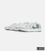 کفش کتانی مردانه و زنانه طوسی سفید سبز نایک NIKE dunk low steam puppet مدل 7205 - Image 6