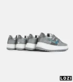 کفش کتانی مردانه و زنانه طوسی آبی NIKE dunk low steam puppet مدل 7220 - Image 8