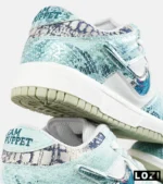 کفش کتانی مردانه و زنانه آبی سفید NIKE dunk low steam puppet مدل 7225 - Image 4