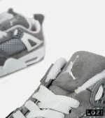 کتانی ساقدار زنانه و مردانه طوسی Nike air jordan 4 مدل 6467 - Image 7