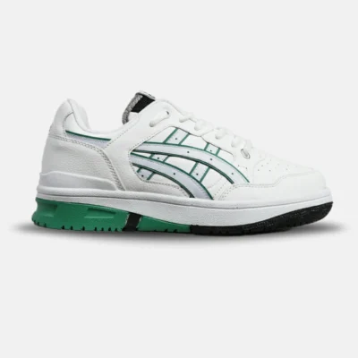 کفش کتانی مردانه سفید سبز ASICS TIGER RUNNER II مدل 5679