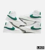 کفش کتانی ساقدار مردانه و زنانه سفید سبز Nike Blazer Low 77 مدل 5670 - Image 2