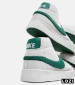 کفش کتانی ساقدار مردانه و زنانه سفید سبز Nike Blazer Low 77 مدل 5670 - Image 4