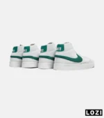 کفش کتانی ساقدار مردانه و زنانه سفید سبز Nike Blazer Low 77 مدل 5670 - Image 8