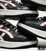 کفش کتانی مردانه مشکی سفید قرمز ASICS TIGER RUNNER II مدل 5680 - Image 10