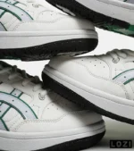 کفش کتانی مردانه سفید سبز ASICS TIGER RUNNER II مدل 5679 - Image 7