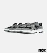 کفش کتانی مردانه و زنانه طوسی مشکی NEW BALANCE 550 مدل 7264 - Image 6