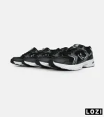 کفش کتانی زنانه و مردانه مشکی طوسی سفید NEW BALANCE 530 مدل 6625 - Image 5