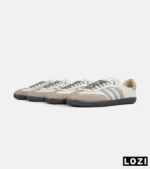 کفش کتانی مردانه و زنانه سامبا کرم طوسی قهوه ای ADIDAS Samba مدل 7296 - Image 7