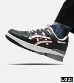 کفش کتانی مردانه مشکی سفید قرمز ASICS TIGER RUNNER II مدل 5680 - Image 2