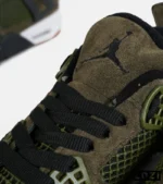 کتانی ساقدار زنانه و مردانه سبز Nike air jordan 4 مدل 7305 - Image 6