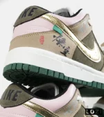 کفش کتانی مردانه و زنانه کرم سبز طلایی نایک NIKE Dunk Low Remastered مدل 7327 - Image 4