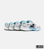 کفش کتانی مردانه و زنانه سفید نقره ای سرمه ای نایک NIKE v5 RNR مدل 7331 - Image 8