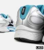 کفش کتانی مردانه و زنانه سفید نقره ای سرمه ای نایک NIKE v5 RNR مدل 7331 - Image 9