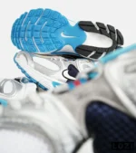 کفش کتانی مردانه و زنانه سفید نقره ای سرمه ای نایک NIKE v5 RNR مدل 7331 - Image 10