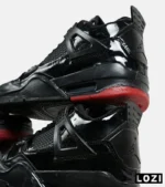 کتانی ساقدار زنانه و مردانه مشکی Nike air jordan 4 مدل 6818 - Image 3
