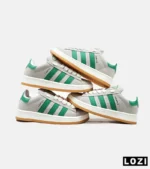 کفش کتانی مردانه طوسی سبز ADIDAS Campus مدل 4686 - Image 4