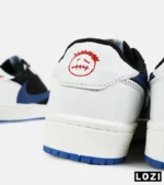 کفش کتانی مردانه سفید مشکی آبی NIKE travis scott مدل 7342 - Image 9