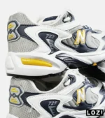 کفش کتانی مردانه و زنانه طوسی زرد مشکی NEW BALANCE 725 مدل 7387 - Image 4