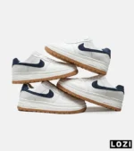 کفش کتانی بزرگ پا سفید سرمه ای نایک NIKE AIR FORCE مدل 5116 - Image 3