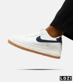کفش کتانی بزرگ پا سفید سرمه ای نایک NIKE AIR FORCE مدل 5116 - Image 2