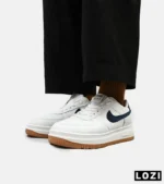 کفش کتانی بزرگ پا سفید سرمه ای نایک NIKE AIR FORCE مدل 5116 - Image 4