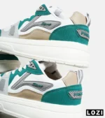 کفش کتانی مردانه سفید طوسی سبز FASHION مدل 7426 - Image 6