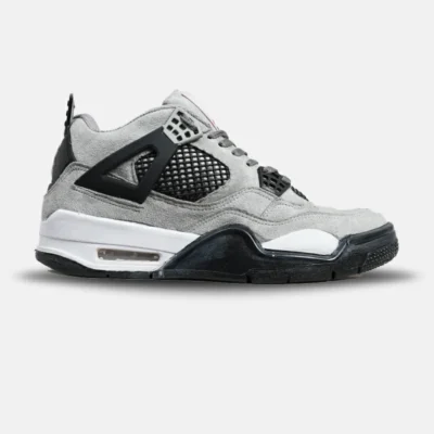 کتانی ساقدار مردانه طوسی مشکی Nike air jordan 4 مدل 5928