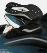 کفش کتانی مشکی آبی Saucony Ride Review v.2 مدل 7395 - تصویر 10