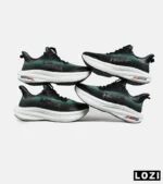 کفش کتانی مشکی سبز HOKA مدل 7396 - تصویر 2