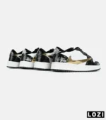 کفش کتانی مردانه و زنانه مشکی سفید طلایی NIKE travis scott مدل 7483 - Image 8