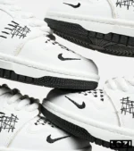 کفش کتانی مردانه و زنانه سفید نایک NIKE jordan Vodoo مدل 6915 - Image 5