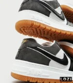 کفش کتانی مردانه و زنانه مشکی طوسی نایک NIKE AIR FORCE مدل 4191 - Image 7