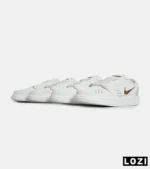 کفش کتانی مردانه و زنانه سفید NIKE jordan 1 low gold مدل 7014 - Image 6