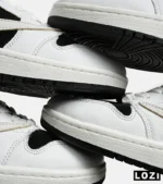 کفش کتانی مردانه سفید مشکی NIKE travis scott مدل 7030 - Image 8