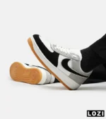 کفش مردانه و زنانه طوسی مشکی سفید NIKE AIR FORCE مدل 5345 - تصویر 4