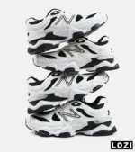 کفش کتانی مردانه و زنانه سفید مشکی NEW BALANCE 9060 مدل 2154 - Image 3