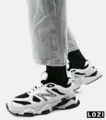 کفش کتانی مردانه و زنانه سفید مشکی NEW BALANCE 9060 مدل 2154 - Image 4