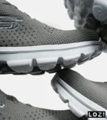کتانی طبی مردانه و زنانه خاکستری اسکیچرز SKECHERS مدل 6376 - Image 5