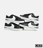 کفش نایک مردانه و زنانه مشکی سفید Nike Blazer Low 77 Jumbo مدل 6274 - Image 3