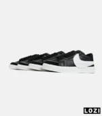 کفش نایک مردانه و زنانه مشکی سفید Nike Blazer Low 77 Jumbo مدل 6274 - Image 7