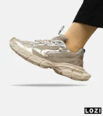 کفش کتانی مردانه و زنانه طلایی Balenciaga 3XL مدل 5134 - Image 2