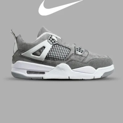 کتانی ساقدار زنانه و مردانه طوسی Nike air jordan 4 مدل 6467