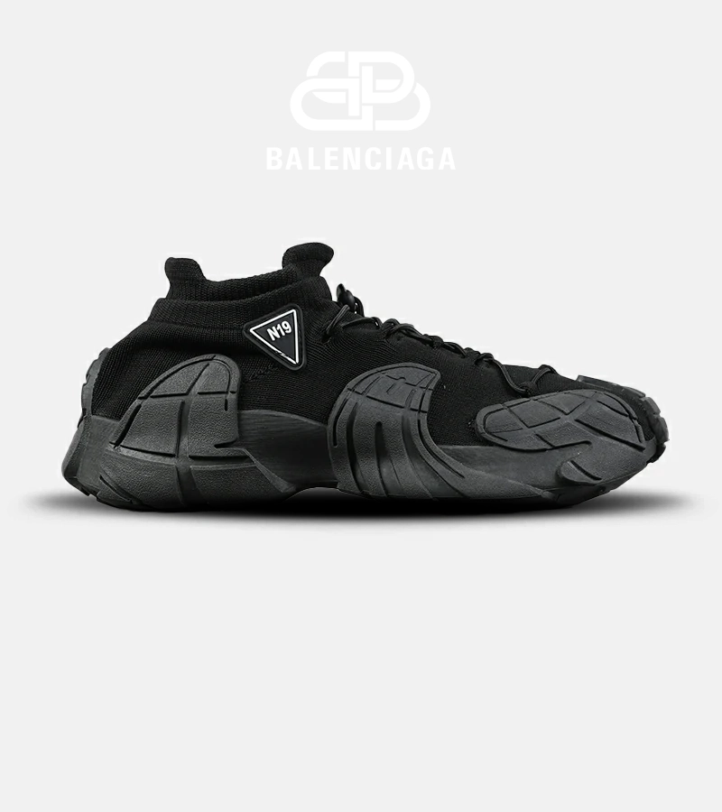 szfgh کفش کتانی مردانه مشکی BALENCIAGA مدل 7489 - تصویر 1