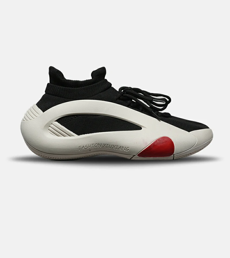 DSC08818 کفش کتانی مردانه مشکی طوسی BALENCIAGA مدل 8378 - Image 1