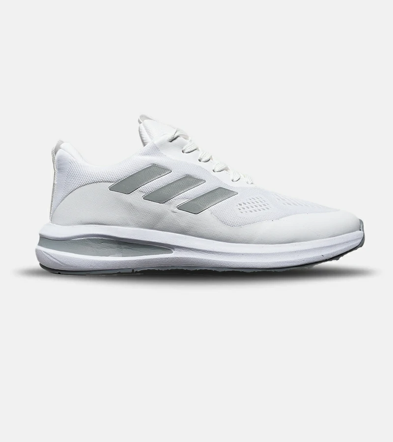 DSC08134 کفش کتانی مردانه و زنانه سفید طوسی ADIDAS BONCE مدل 8473 - Image 1