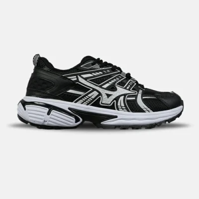کفش کتانی مردانه و زنانه مشکی سفید MIZUNO مدل 8598