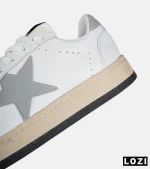 کتانی کژوال گلدن گوس سفید طوسی مردانه و زنانه | مدل 9142 | کفش اسپرت Golden Goose - Image 4
